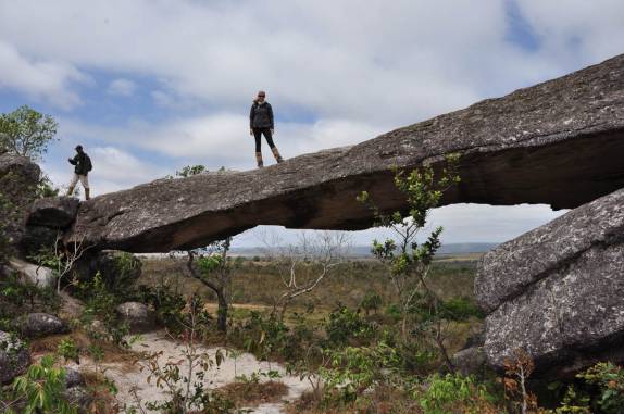 A Ponte de Pedra, na Chapada dos Guimarães, no Mato Grosso